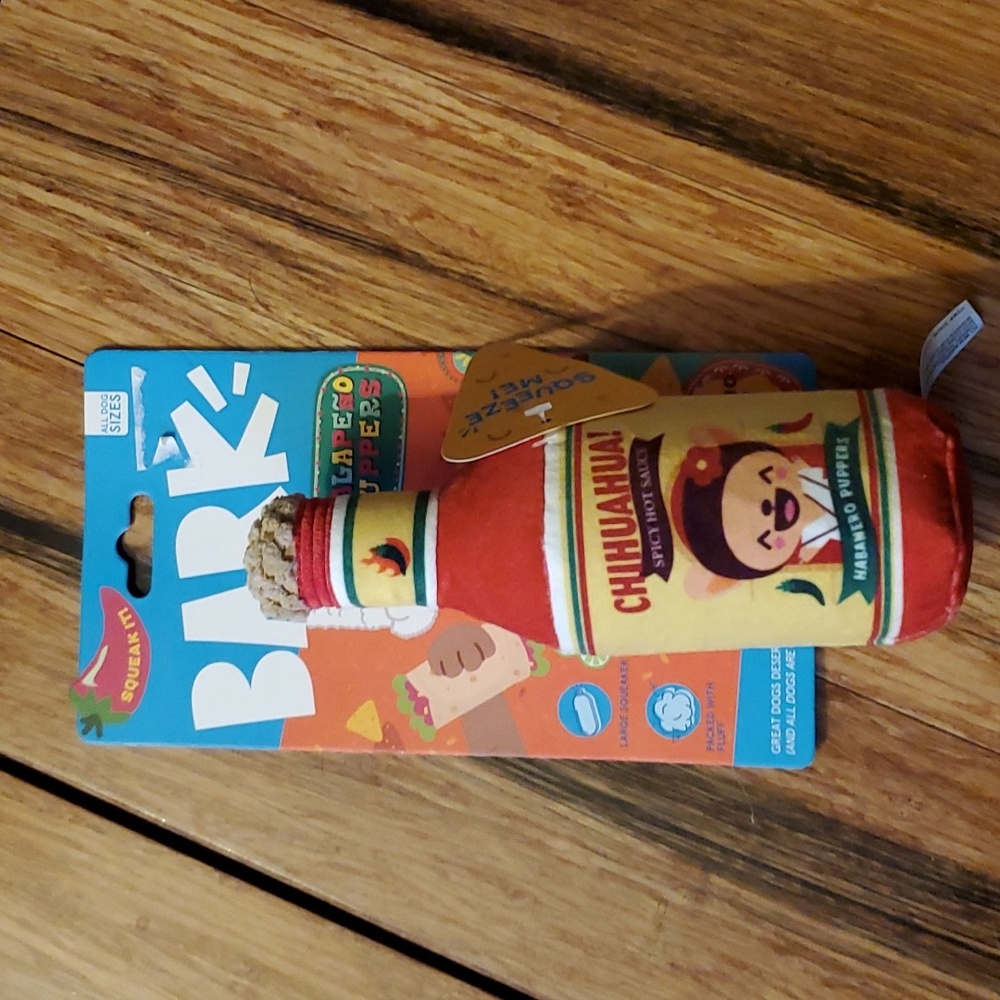 Hot sauce dog toy